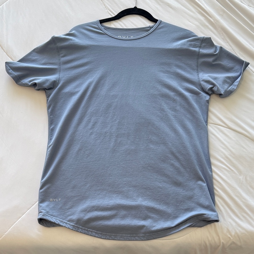 BYLT Basics LUX Light Blue Short Sleeve Tee